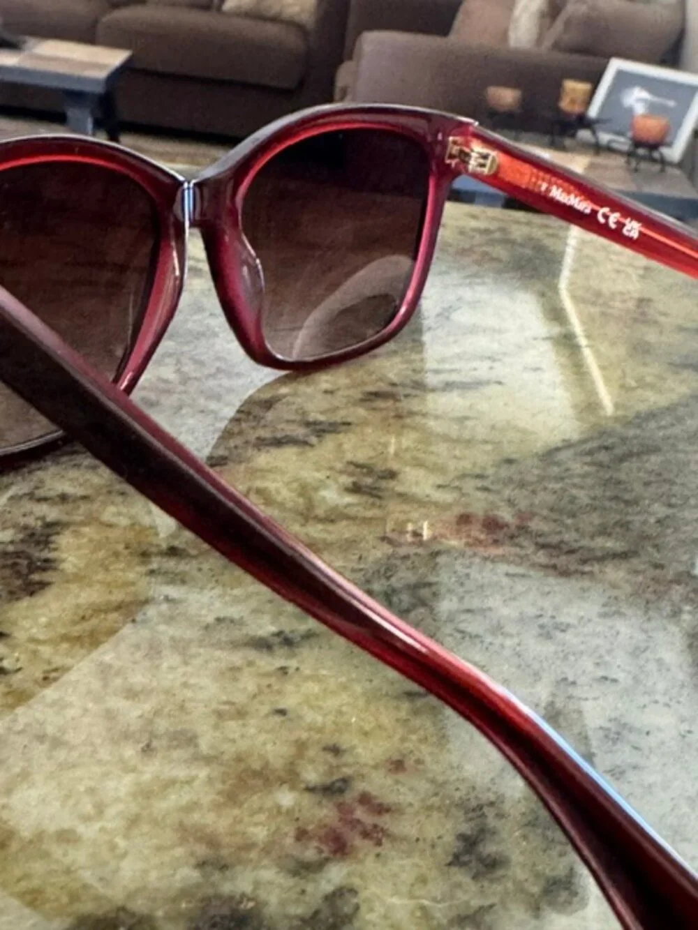 Max Mara MM0042 05B Bordeaux Cat-Eye Sunglasses 56-16-140 New w/Case FREE SHIP!!